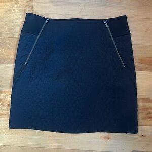 Theory mini skirt, with two front zippers. Never worn, tags on